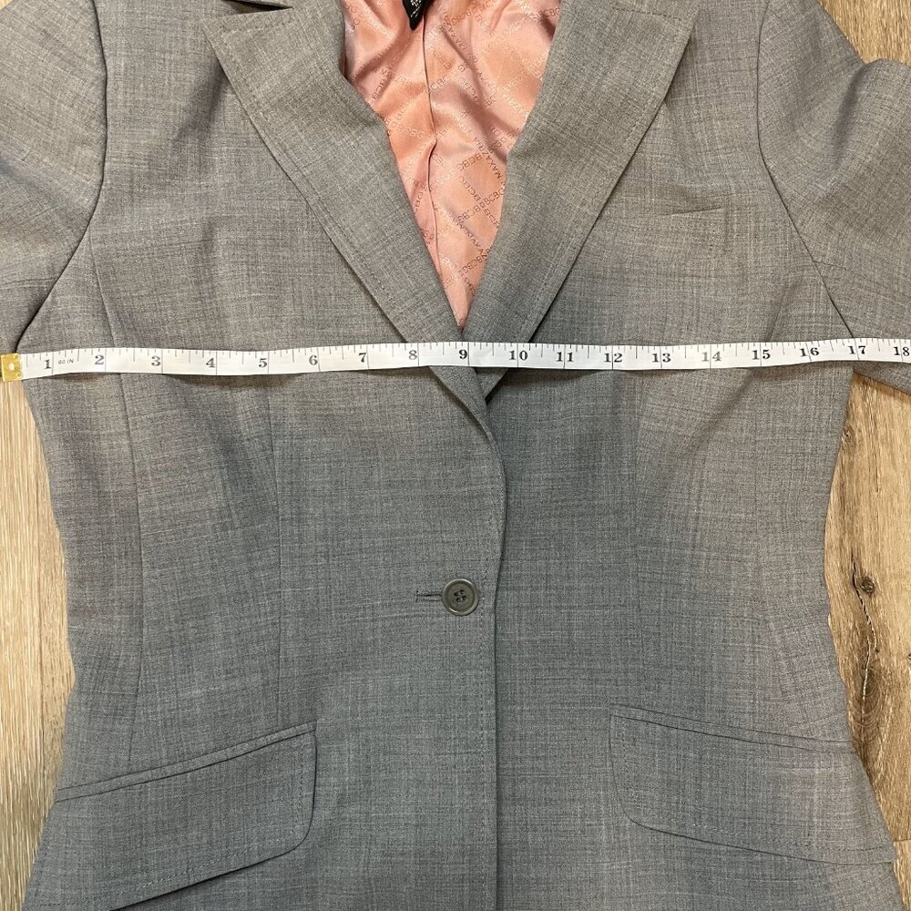 BCBGMaxazria Womens Blazer / Jacket Size 4 Gray Speckled Long Sleeve - Picture 6 of 16